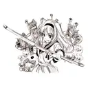 anime tattoo design idea