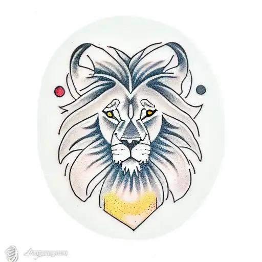 lion and the lamb tattoo design idea