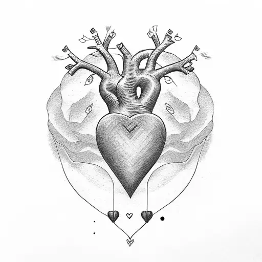 heart rate with heart beating for wrist tattoo design idea
