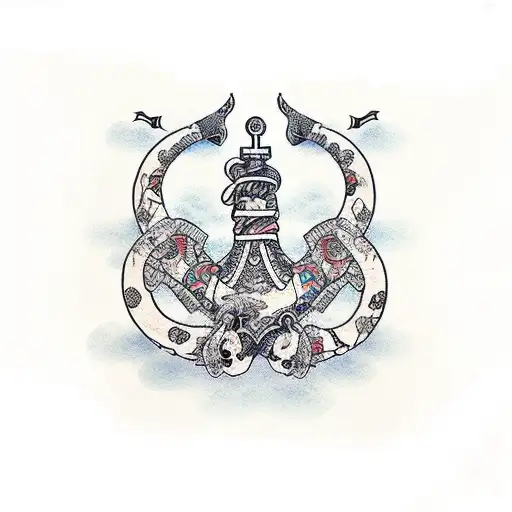 loose lips sink ships anchor tattoo design idea