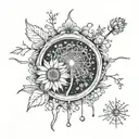 dandelion tattoo design idea