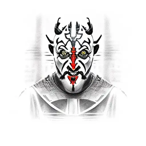 darth maul Star Wars  tattoo design idea