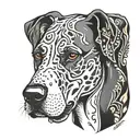 great dane tattoo design idea
