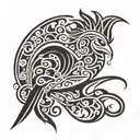 quetzal bird tattoo design idea