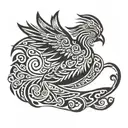 quetzal bird tattoo design idea