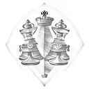 Chess Board tattoo design idea