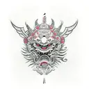 hotline miami tattoo design idea