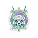 hotline miami tattoo design idea