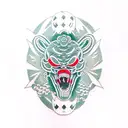 hotline miami tattoo design idea