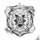 sign of brotherhood tattoo design idea
