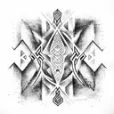 sign of brotherhood tattoo design idea