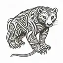 Honey badger tattoo design idea