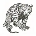 Honey badger tattoo design idea