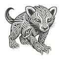 Honey badger tattoo design idea
