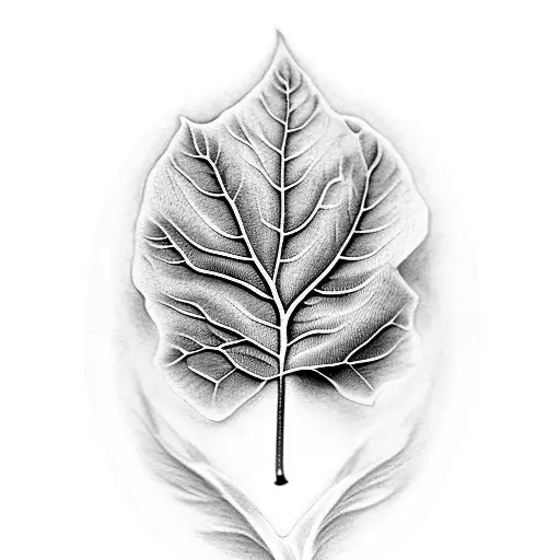hyper realistic, in black and white, 4 inches, two oak leafs  tattoo design idea