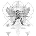 Falling of Icarus tattoo design idea