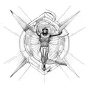Falling of Icarus tattoo design idea