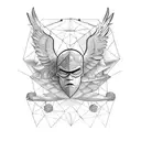 Falling of Icarus tattoo design idea