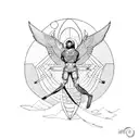 Icarus tattoo design idea