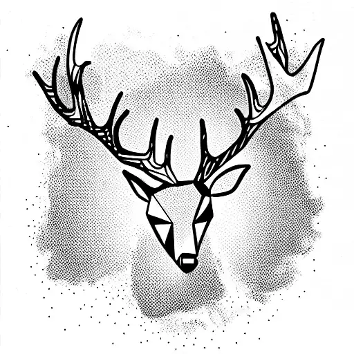 Waterproof Temporary Tattoo Sticker Elk Deer Head Tattoo Bucks Fake Tattoo.l8  | eBay