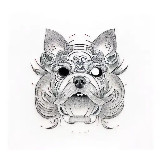 Dog tattoo design idea