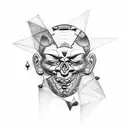 Design a tattoo featuring a thinker surrounded by ancient historical symbols tattoo design idea