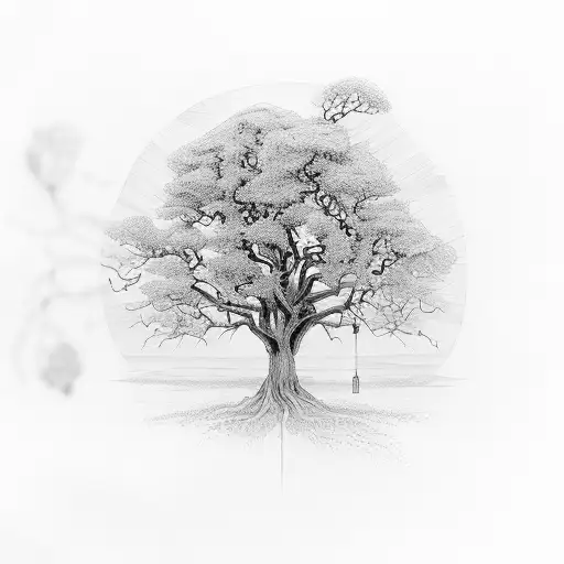 arbre de vie tattoo design idea