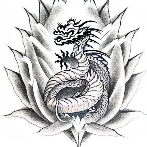 Lotus Flower Tattoo Idea Blackink Ai