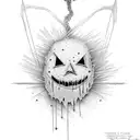 scarecrow in the distance tattoo design idea