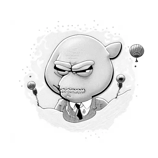 Family guy stewie and brian with glocks tattoo design idea