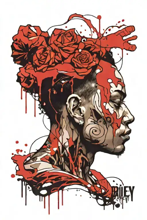 riley boondocks character tattoo design idea