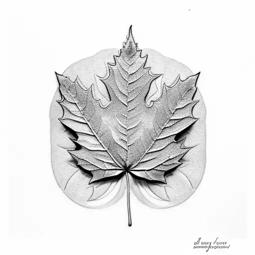leafs tattoo design idea