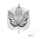 leafs tattoo design idea