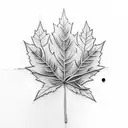 leafs tattoo design idea