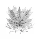 leafs tattoo design idea