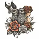 couple tattoo tattoo design idea