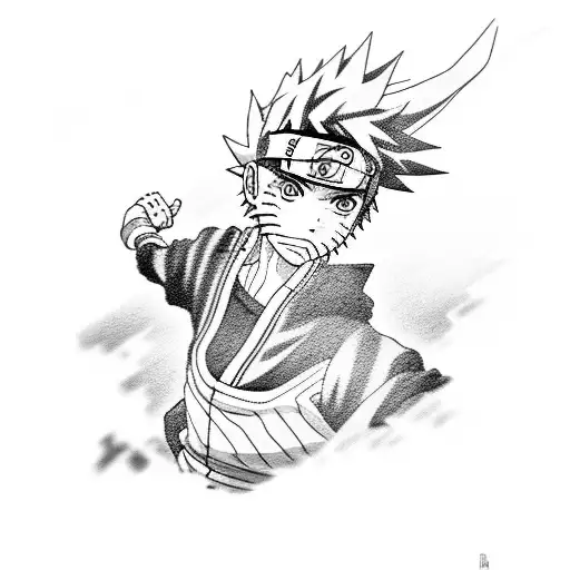 naruto minato tattoo design idea