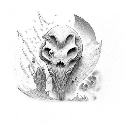 An adventurer exploring the depths of curiosity tattoo design idea