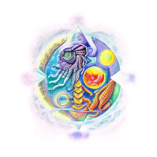 Scorpio scorpio libra pisces pisces tattoo design idea