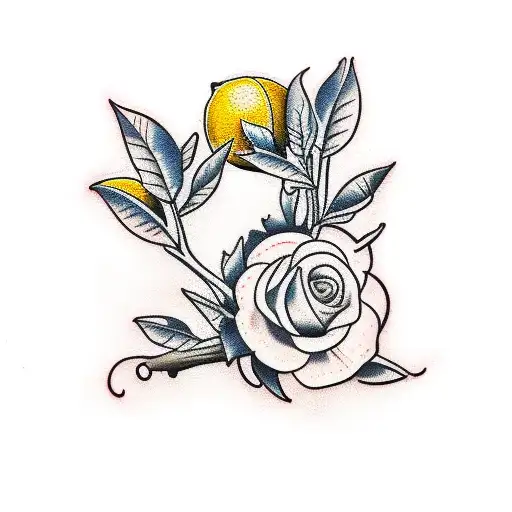 Lemon Tree tattoo design idea