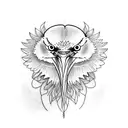 lemon tree blue heron tattoo design idea