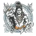 Lord Shiva Angry tattoo design idea