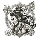 Lord Shiva Angry tattoo design idea
