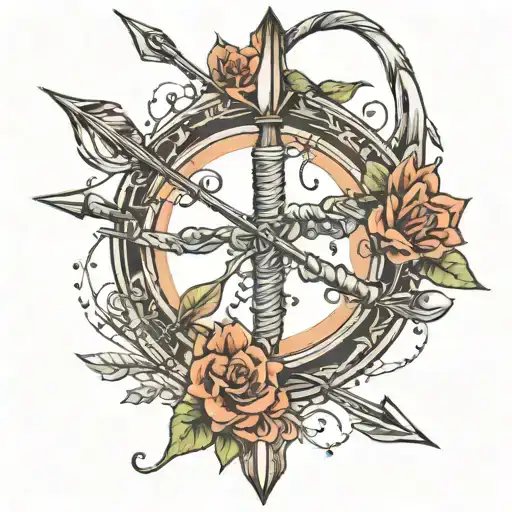 only bow and arrow tattoo design tattoo design idea