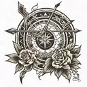 bow and arrow   tattoo design idea