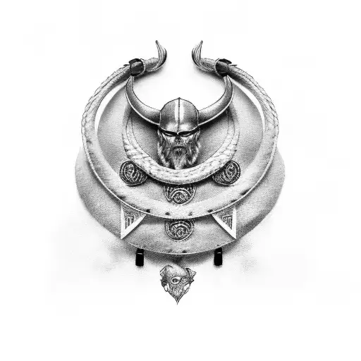 viking neck tattoo  tattoo design idea