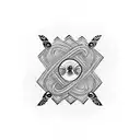 Infinity Symbol with art tattoo design idea