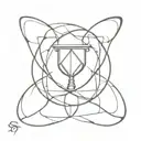 ouroboros broken hourglass tattoo design idea