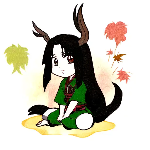 hashirama senju deer tattoo design idea
