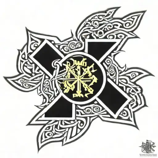 FDNY Maltese cross with A&N E21 tattoo design idea